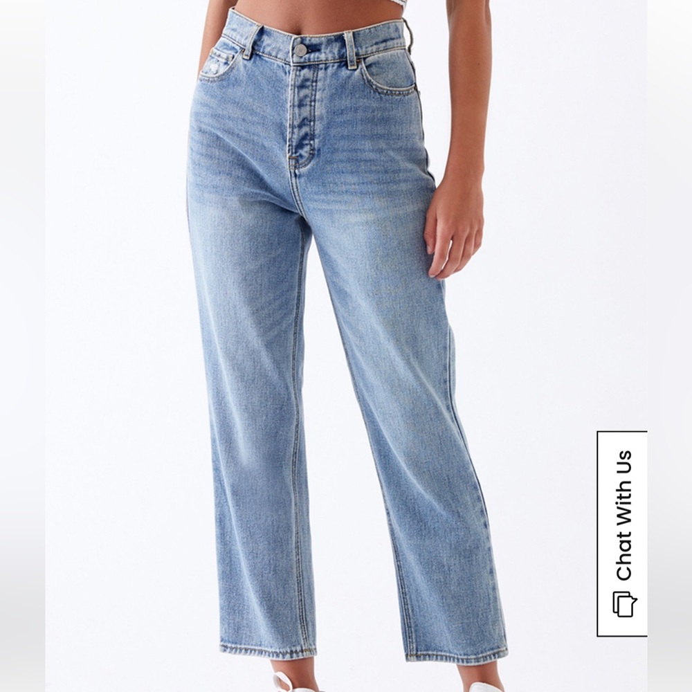 PacSun Light High Waisted Straight Leg Jeans